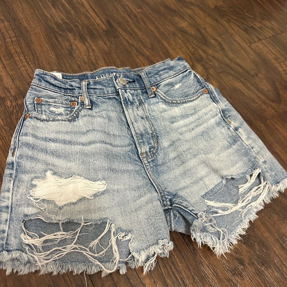 Distressed Denim Women Shorts